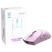 MSI FORGE GM340 WIRELESS Mouse Gaming Ambidestro Ottico 12000 DPI Bluetooth 5.2 RF 2.4 GHz 6 tasti 82h colore Viola