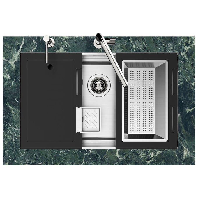 Foster 1257850 Quadra EVO lavello ad incasso Rettangolare Acciaio inox colore Acciaio inox
