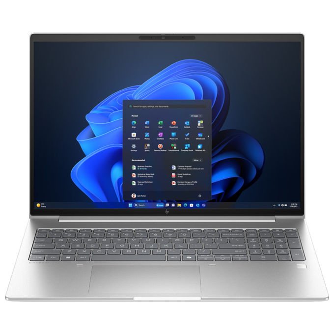 HP D76K4ET EliteBook 6 G1i Notebook AI PC Intel Core Ultra 7 16GB 512GB SSD 16 pollici WUXGA Grigo Argento