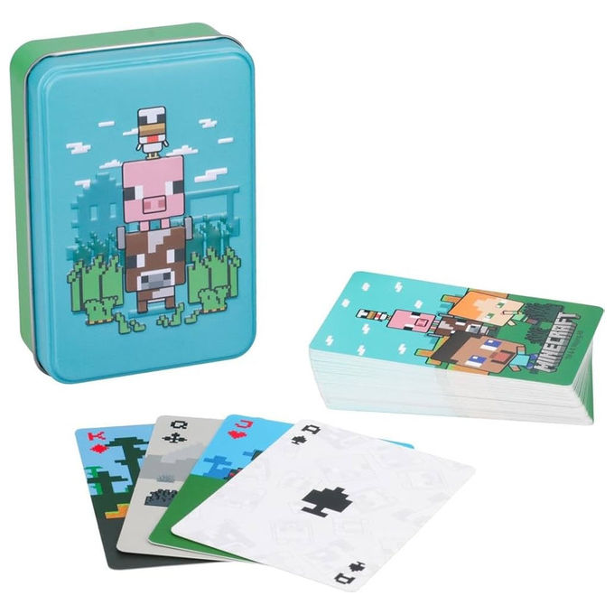 Paladone Minecraft PMAPC Carte da gioco contenitore in latta