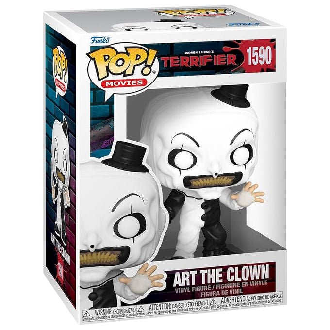 Funko POP! 90442 Movies Terrifier Art the Clown Action Figure Vinile colore principale Bianco