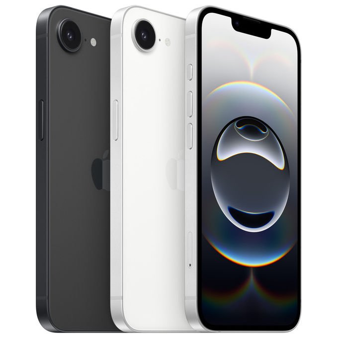 Apple MD1Q4QN-A iPhone 16e Smartphone Doppia SIM 5G 6.1'' OLED 128 GB iOS 18 Chip A18 Fotocamera 48 MP IP68 colore Nero