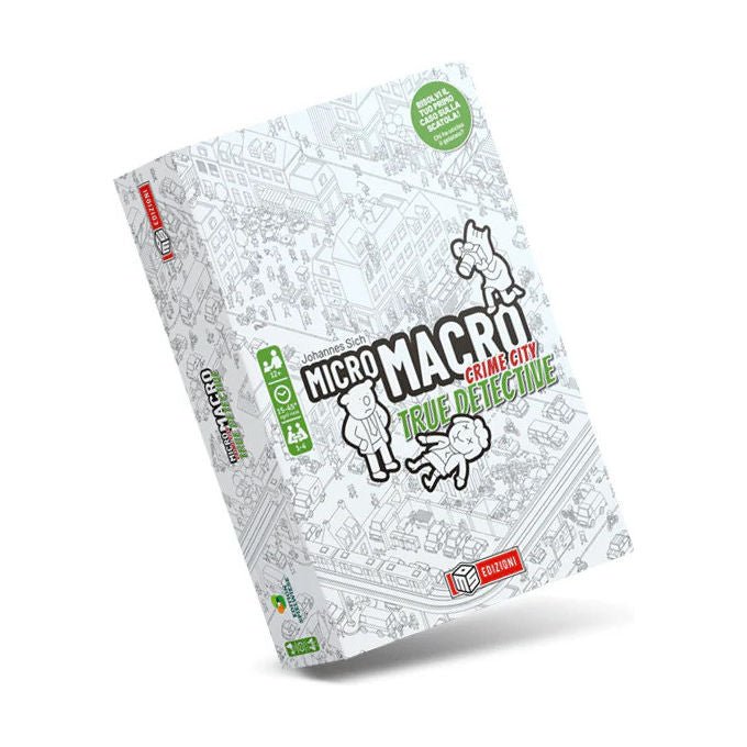 MS Edizioni Micromacro True Detective Gioco da Tavolo Investigativo Cooperativo 1-4 Giocatori Da 10 Anni