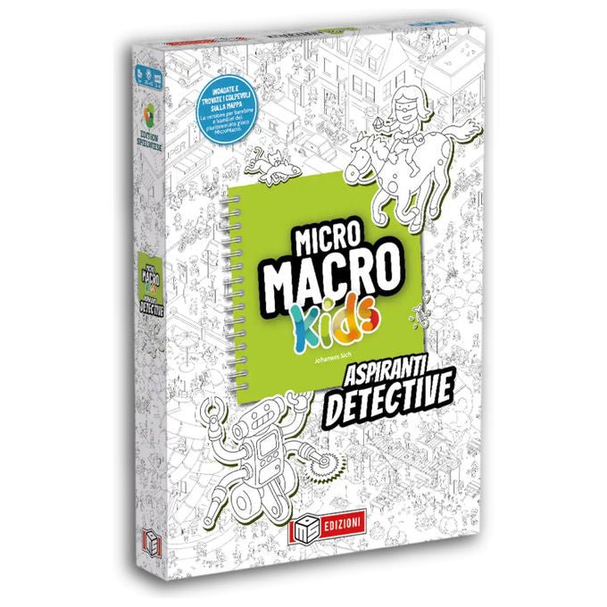 MS Edizioni MicroMacro Kids Aspiranti Detective Gioco da Tavolo Investigativo Eta' 6+ Italiano