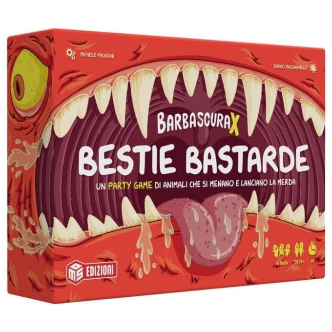 MS Edizioni Barbascura X Bestie Bastarde Party Game 3-6 Giocatori 16 Anni