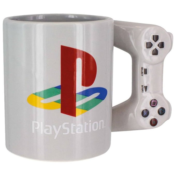 Altri Tazza 3D Gamer Start The Day ceramica 350 ml manicocontroller PlayStation colore Bianco
