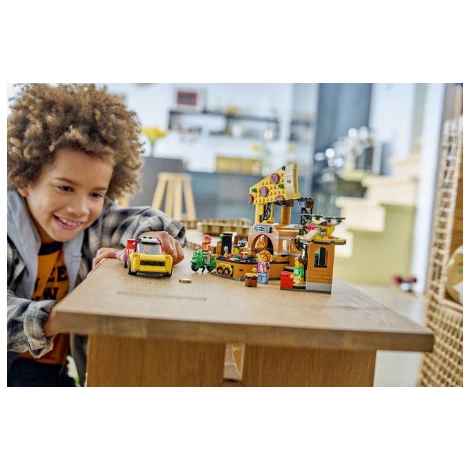 Lego 60496 City Centro Pizzeria Veicoli Giocattolo 494 pezzi Da 6 anni