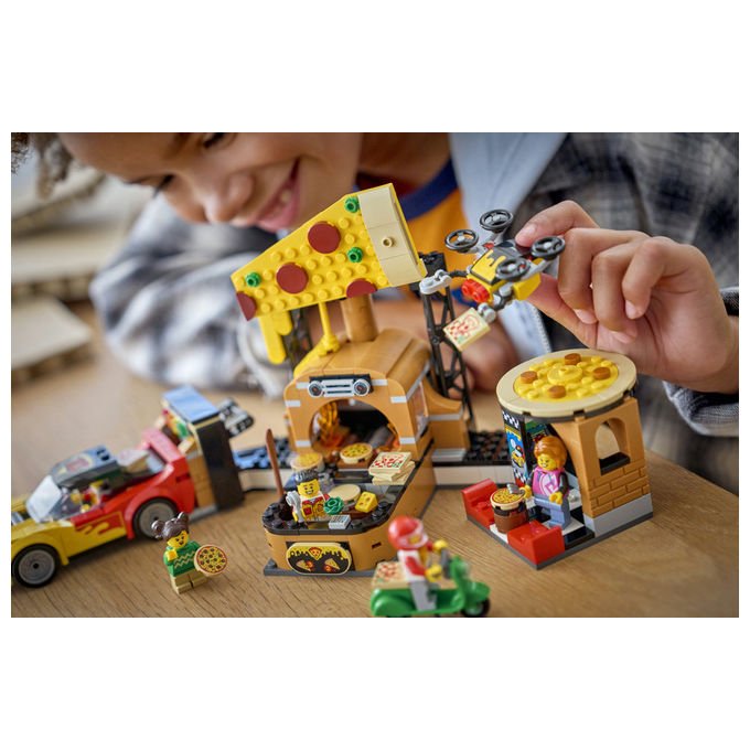Lego 60496 City Centro Pizzeria Veicoli Giocattolo 494 pezzi Da 6 anni