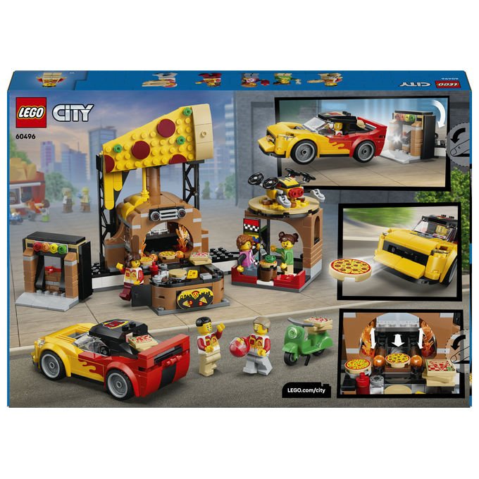 Lego 60496 City Centro Pizzeria Veicoli Giocattolo 494 pezzi Da 6 anni