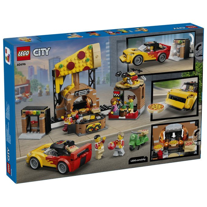 Lego 60496 City Centro Pizzeria Veicoli Giocattolo 494 pezzi Da 6 anni