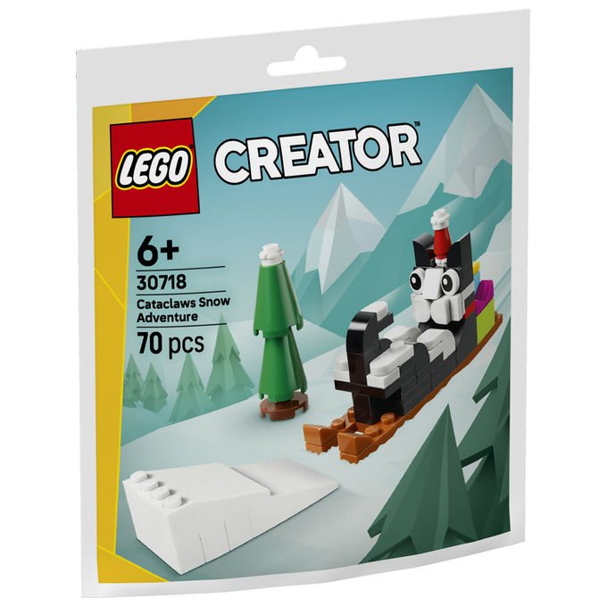 Lego 30718 Creator Avventura sulla neve di Claus il gatto Set da costruzione 70 pezzi Multicolore