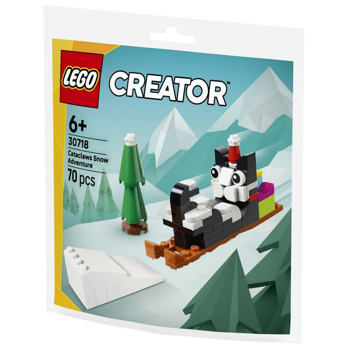 Lego 30718 Creator Avventura sulla neve di Claus il gatto Set da costruzione 70 pezzi Multicolore