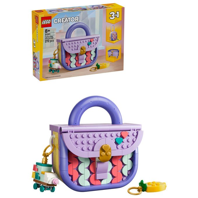 Lego Creator 31391 Borsetta alla Moda Portaoggetti trasformabile 3 in 1 colore Multicolore