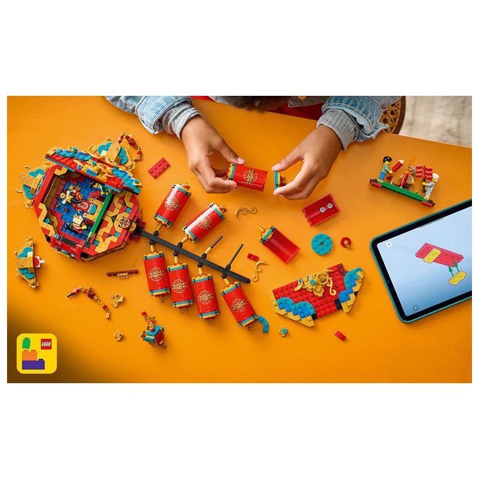 Lego 80118 Fuochi d'artificio della Fortuna Set da costruzione collezione Festival Cinesi 1039 pezzi