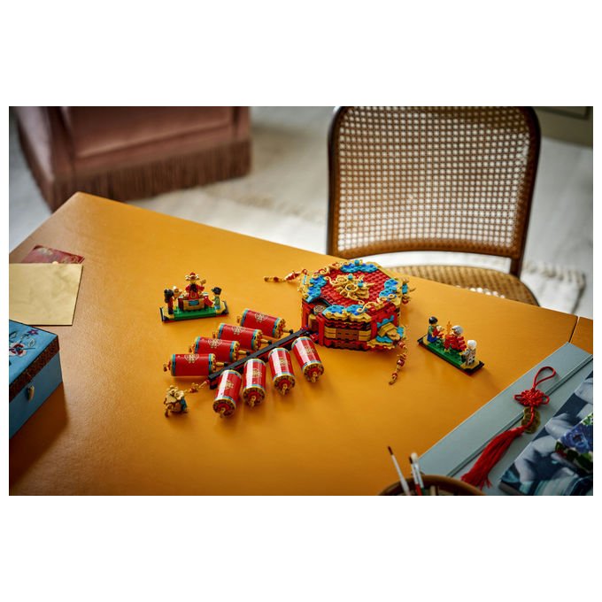 Lego 80118 Fuochi d'artificio della Fortuna Set da costruzione collezione Festival Cinesi 1039 pezzi