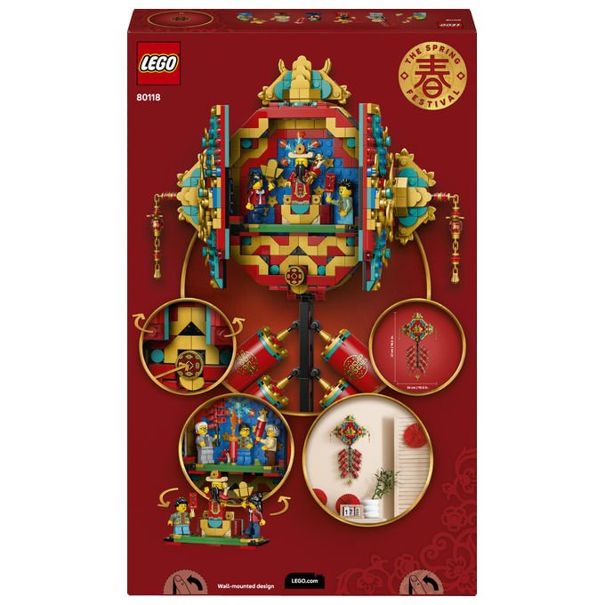 Lego 80118 Fuochi d'artificio della Fortuna Set da costruzione collezione Festival Cinesi 1039 pezzi