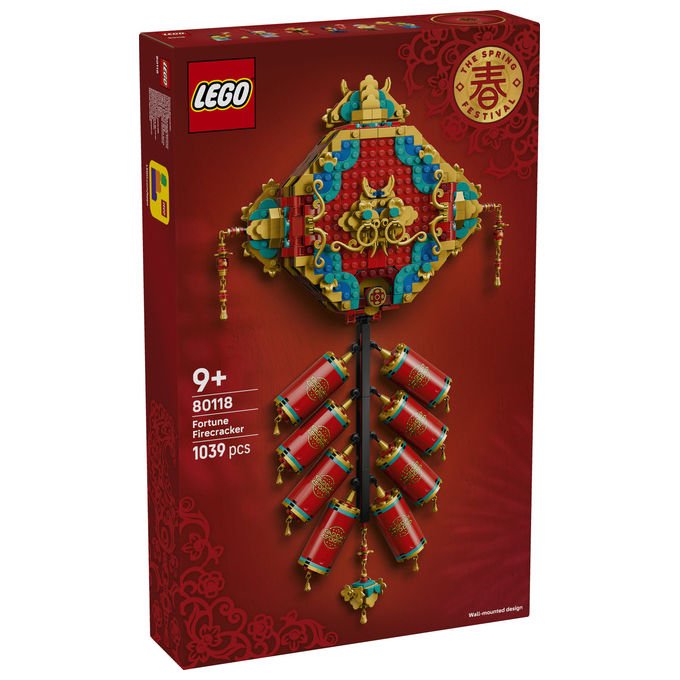 Lego 80118 Fuochi d'artificio della Fortuna Set da costruzione collezione Festival Cinesi 1039 pezzi