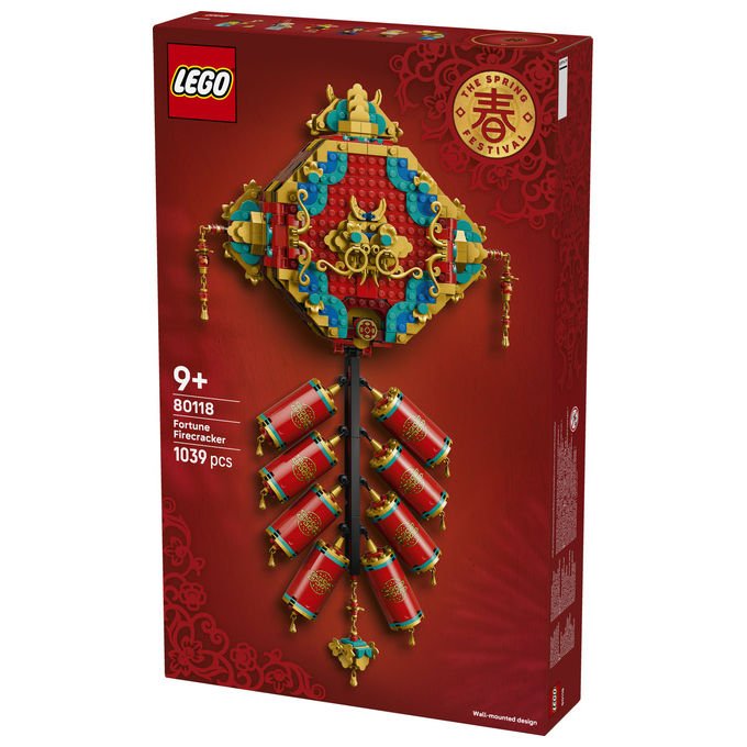 Lego 80118 Fuochi d'artificio della Fortuna Set da costruzione collezione Festival Cinesi 1039 pezzi