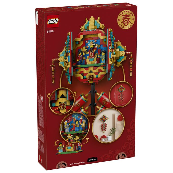 Lego 80118 Fuochi d'artificio della Fortuna Set da costruzione collezione Festival Cinesi 1039 pezzi