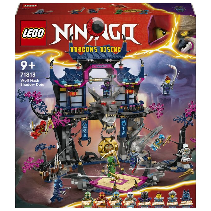 Lego 71813 NINJAGO Dojo delle Ombre Maschera di Lupo Set Costruzione Giochi 9+ Pezzi 1190