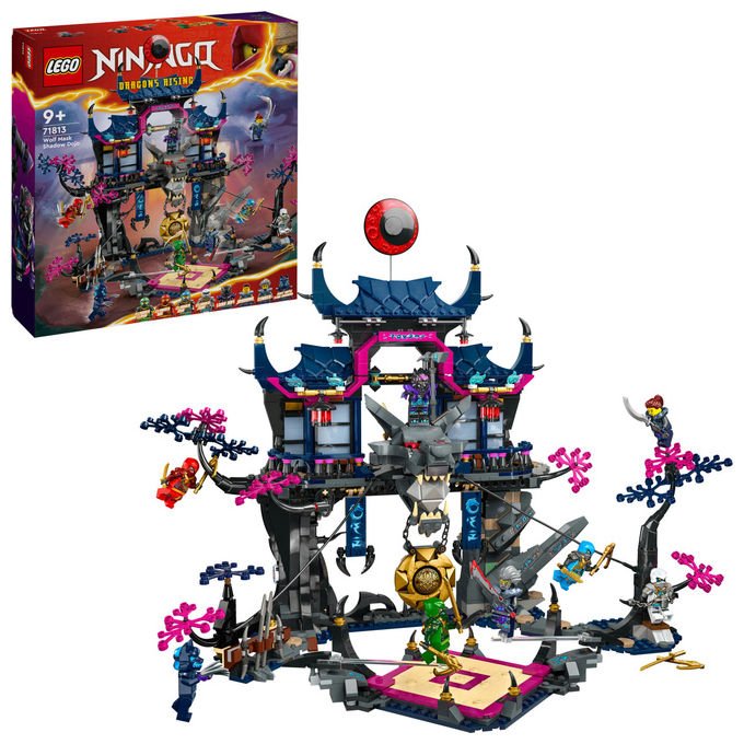 Lego 71813 NINJAGO Dojo delle Ombre Maschera di Lupo Set Costruzione Giochi 9+ Pezzi 1190