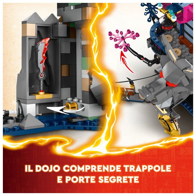 Lego 71813 NINJAGO Dojo delle Ombre Maschera di Lupo Set Costruzione Giochi 9+ Pezzi 1190
