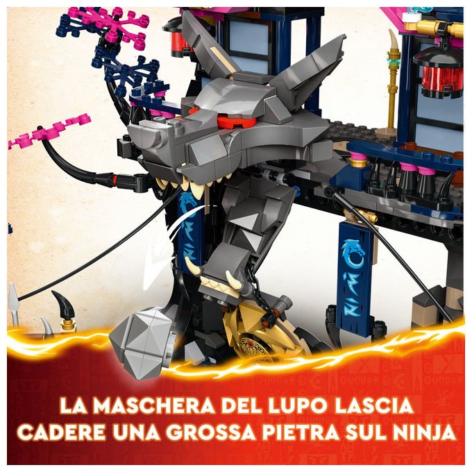 Lego 71813 NINJAGO Dojo delle Ombre Maschera di Lupo Set Costruzione Giochi 9+ Pezzi 1190