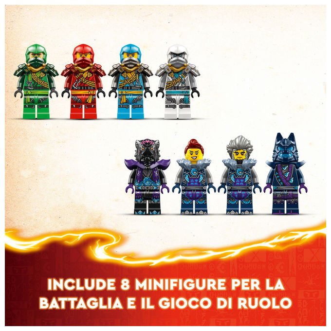 Lego 71813 NINJAGO Dojo delle Ombre Maschera di Lupo Set Costruzione Giochi 9+ Pezzi 1190