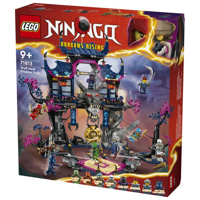 Lego 71813 NINJAGO Dojo delle Ombre Maschera di Lupo Set Costruzione Giochi 9+ Pezzi 1190
