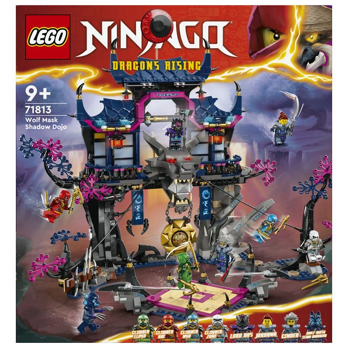 Lego 71813 NINJAGO Dojo delle Ombre Maschera di Lupo Set Costruzione Giochi 9+ Pezzi 1190