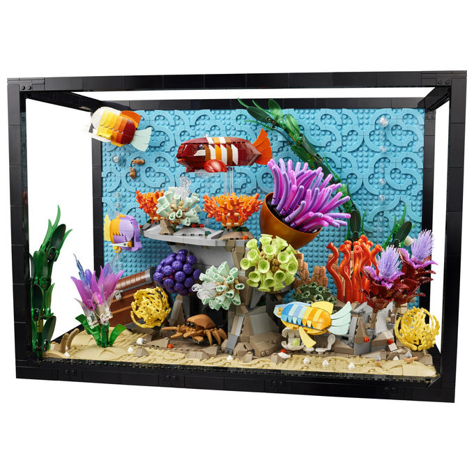 Lego 10366 Icons Acquario Tropicale set costruzione 4154 pezzi 18+ anni colore trasparente