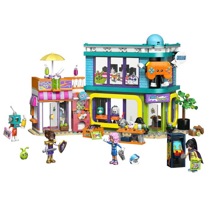 Lego 42674 Friends Negozio di Fumetti e Giochi set costruzioni 1005 pezzi regalo 9+