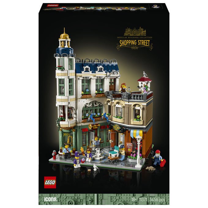 Lego 11371 Icons Via dello Shopping Set di Costruzione Modulare 3456 pezzi per Adulti colore Multicolore