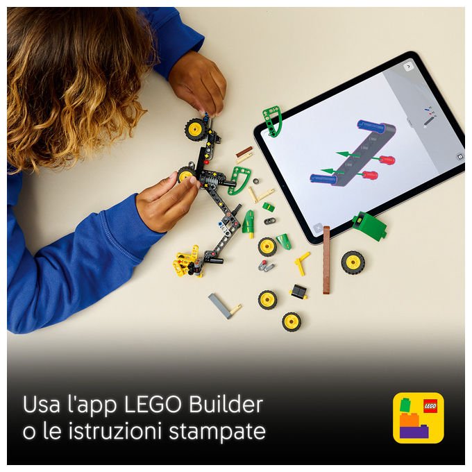 Lego TECHNIC 42218 Mietitrebbia Gommato John Deere 1470H set da costruzione per bambini 7+ anni