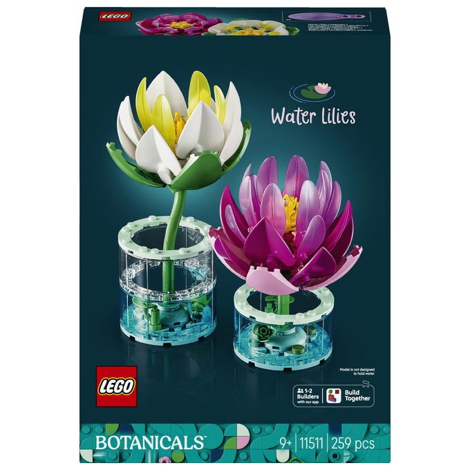 Lego 11511 Botanicals Ninfee Set da costruzione con fiori artificiali colore Multicolore