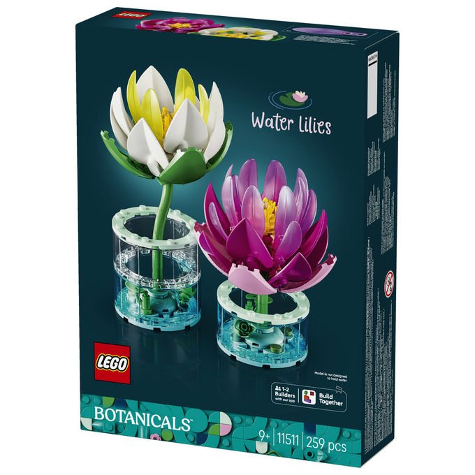 Lego 11511 Botanicals Ninfee Set da costruzione con fiori artificiali colore Multicolore