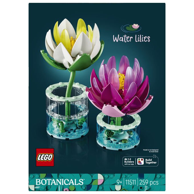 Lego 11511 Botanicals Ninfee Set da costruzione con fiori artificiali colore Multicolore