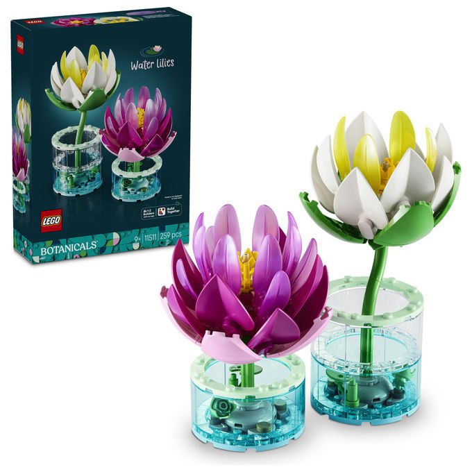 Lego 11511 Botanicals Ninfee Set da costruzione con fiori artificiali colore Multicolore