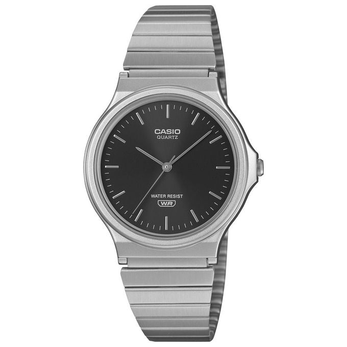 Casio MQ-24DA-1AEF orologio analogico quarzo uomo donna cassa 35mm bracciale acciaio colore nero
