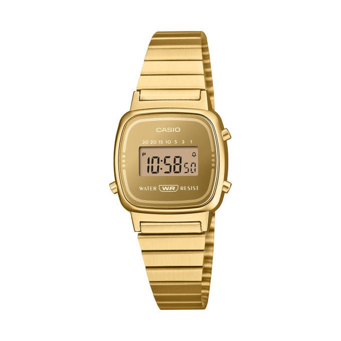 Casio LA670WEGS-9AEF Orologio Donna Digitale Acciaio Inossidabile Oro