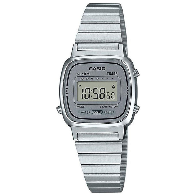 Casio LA670WES-7AEF Orologio da donna Digitale Quarzo Acciaio Inossidabile colore Argento