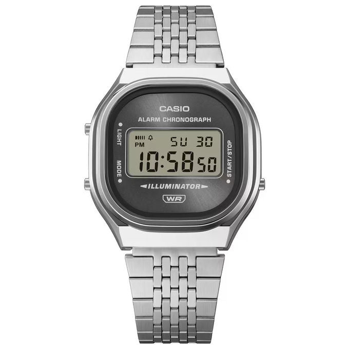 Casio A140WE-8AEF Orologio Digitale Unisex Acciaio Inossidabile Argento colore Grigio