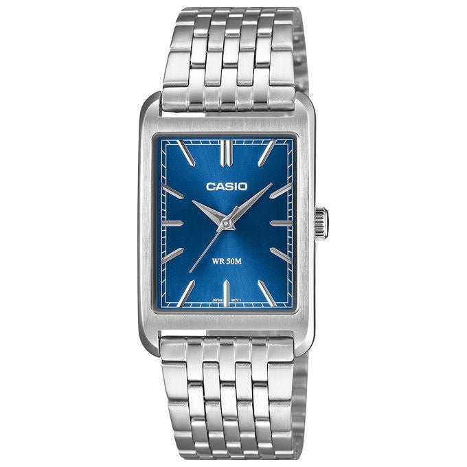 Casio MTP-B215D-2AVER Orologio Uomo Quarzo Acciaio Inox Blu colore Blu