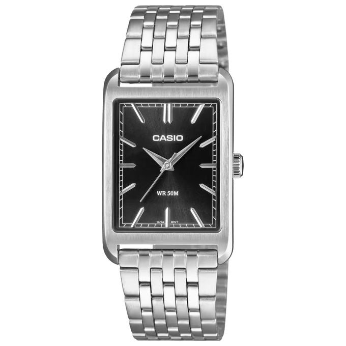 Casio MTP-B215D-1AVER Orologio Analogico Uomo Quarzo Acciaio Nero