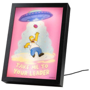 Grupo Erik LR011 The Simpsons Homer Quadro LED Retroilluminato 15 Modalita' Luce USB 20x28 cm