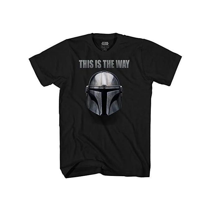 Star Wars The Mandalorian T-Shirt This Is The Way MSWTS155 BK S bambino colore Nero