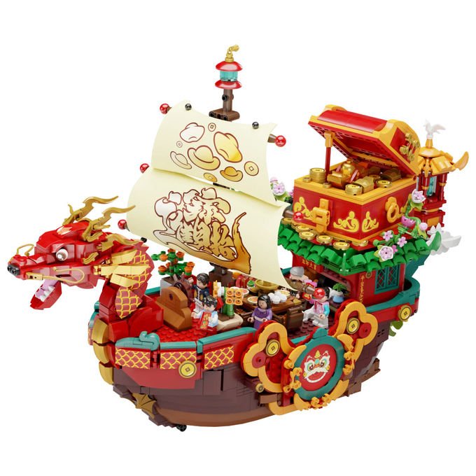 Pantasy 18009 Nave Dragone della Fortuna Mattoncini 2154 Pezzi