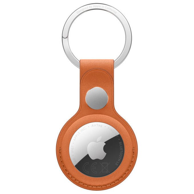Apple MGFY4ZM-A Portachiavi AirTag in tessuto FineWoven colore Arancione