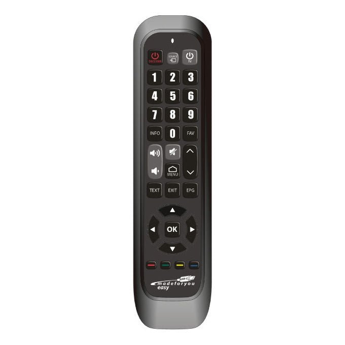 JollyLine JL3074USB Telecomando Universale Dual Programming TV DTT colore Nero