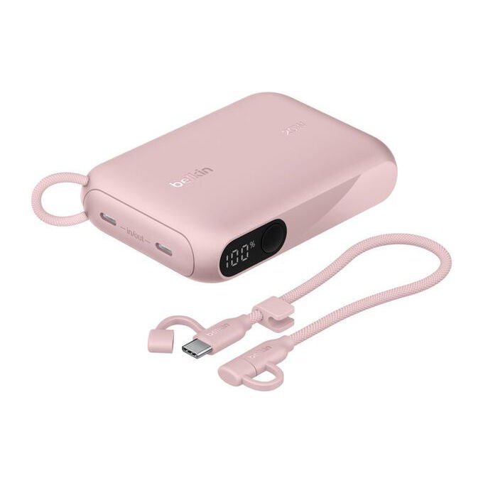 Belkin BPB027HQPK Power bank 10000 mAh display 2 USB-C colore Rosa